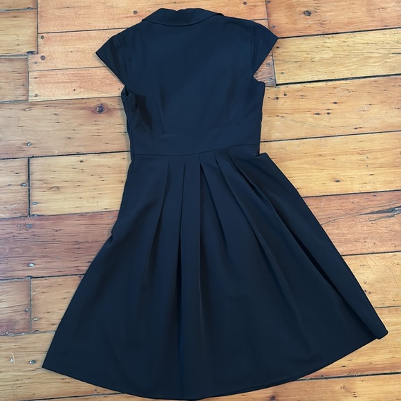 Calvin Klein vintage style black full skirt dress. Pleating, vintage, classic - Picture 6 of 6
